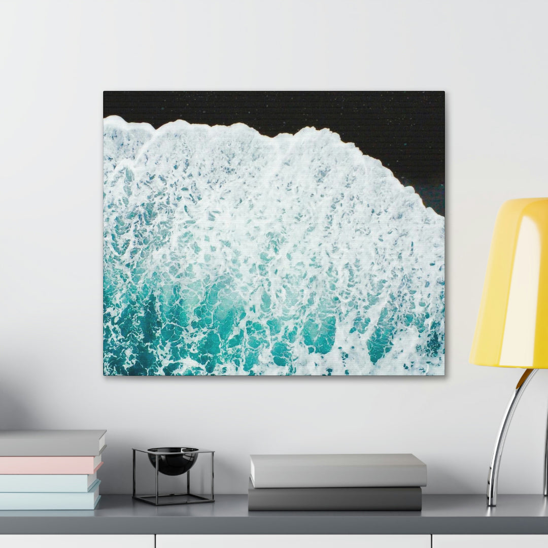 A Wave on Volcanic Sand - Canvas