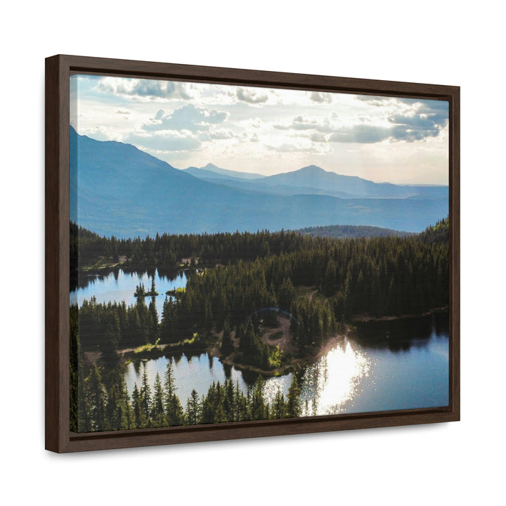 Cool Mountain Lakes - Canvas with Frame