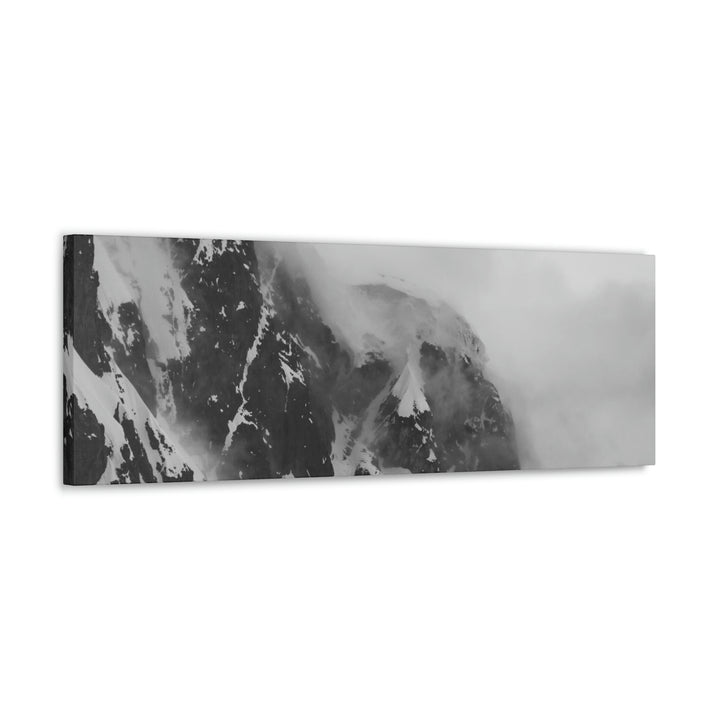 The Mist Descends in Black and White - Canvas