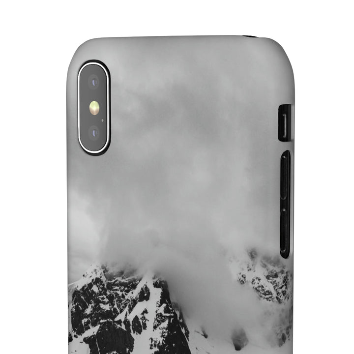 Peaceful Anchoring in Black and White - Phone Case