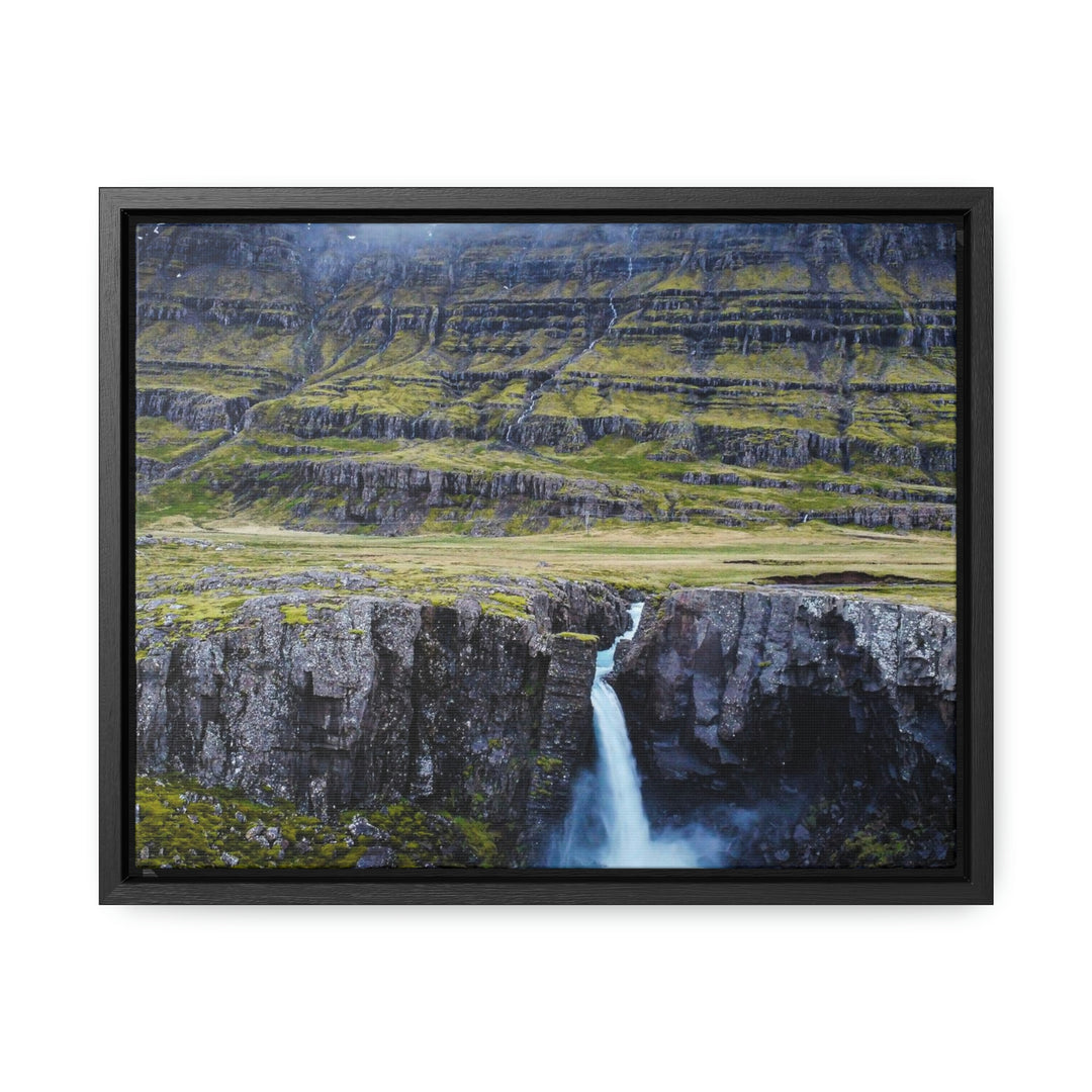 A Remote Waterfall - Canvas with Frame