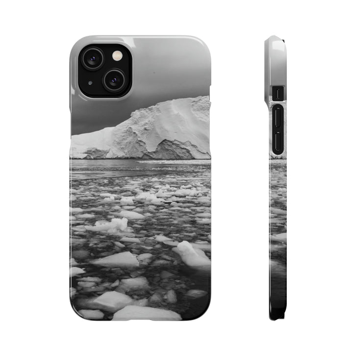 Lane of Ice In Black and White - Phone Case