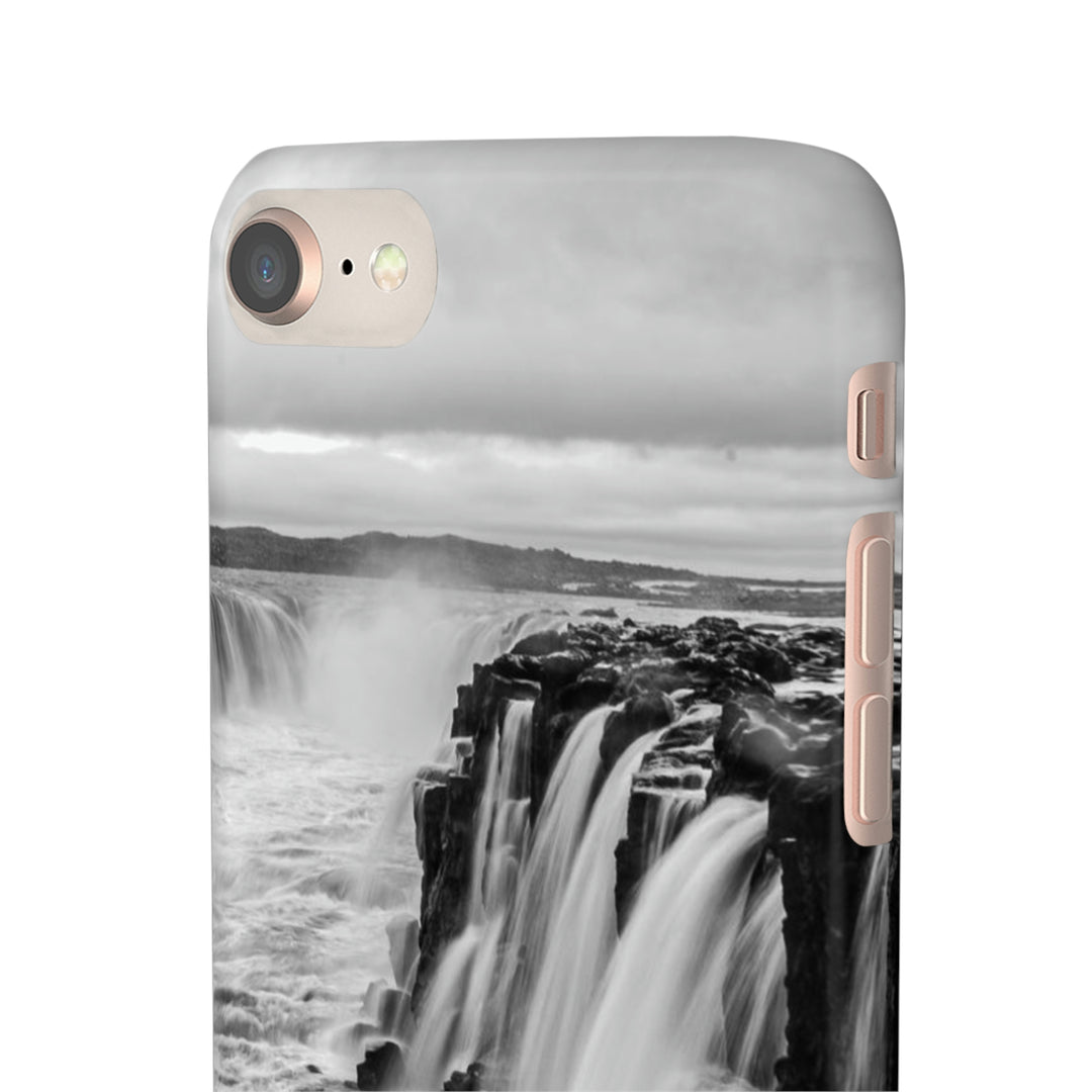 Selfoss in Black and White - Phone Case