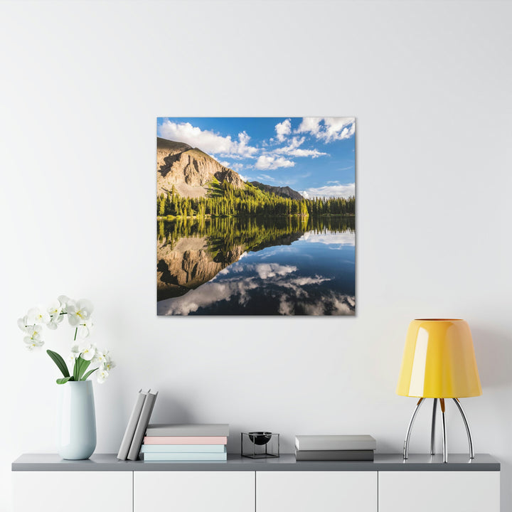 Mountain Scene Reflected - Canvas