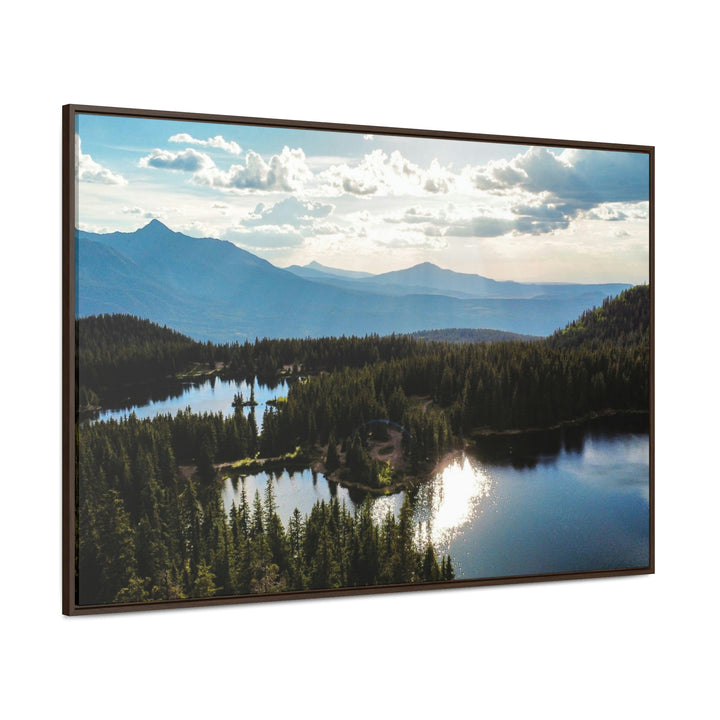 Cool Mountain Lakes - Canvas with Frame