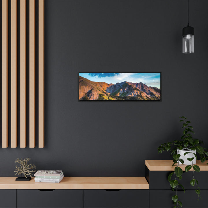 Fading Mountain Light - Canvas with Frame