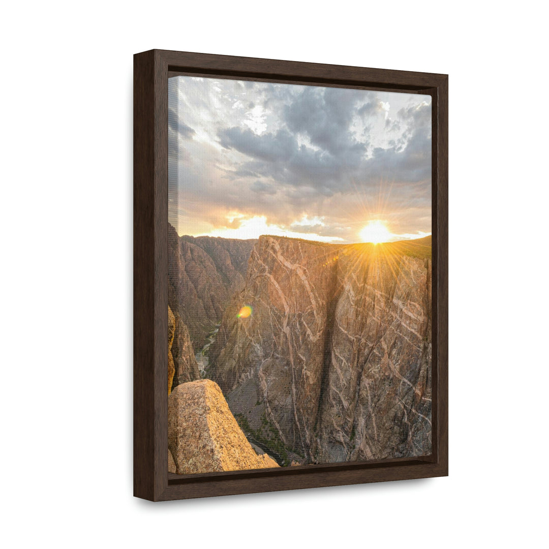 Painted Wall at Sunset Part 2 - Canvas with Frame