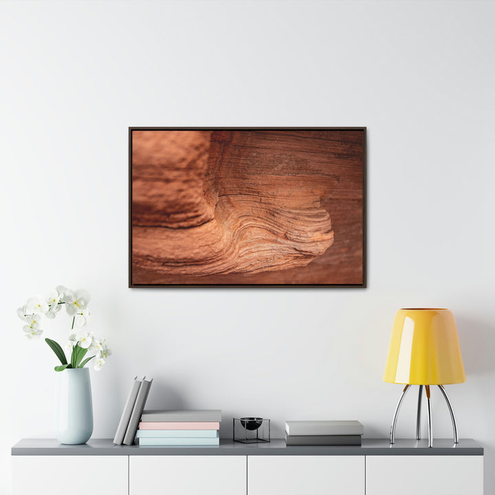 Sedimentary Rock Curves - Canvas with Frame