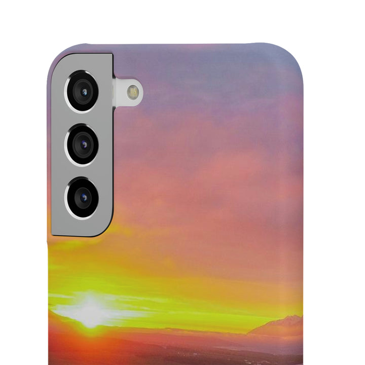 Sunset Over the Fjord Part 1 - Phone Case