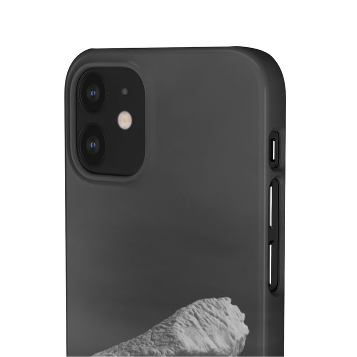 The Angles of an Iceberg in Black and White - Phone Case