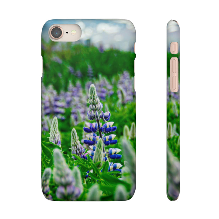 Glowing Lupin with Mountains - Phone Case