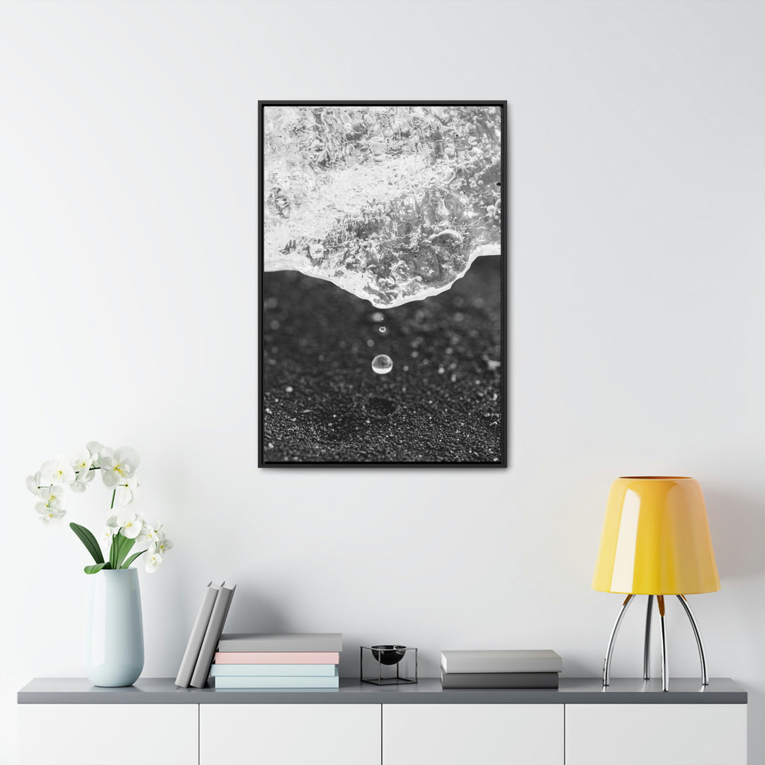 Suspended Droplet - Canvas with Frame