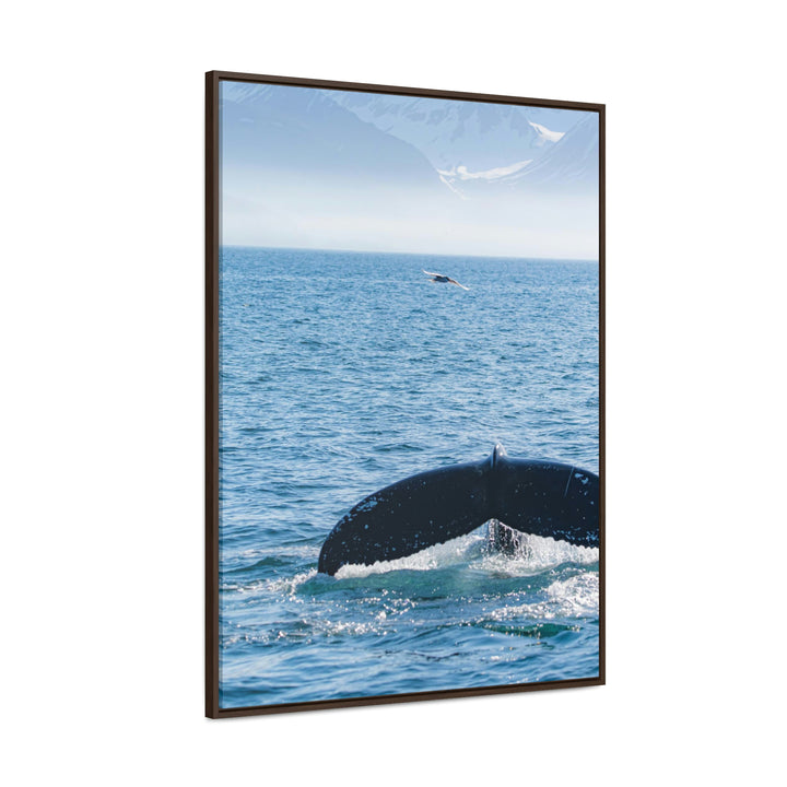 A Whale and A Mountain - Canvas with Frame