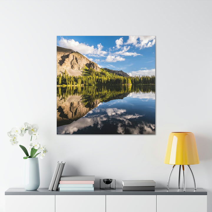 Mountain Scene Reflected - Canvas