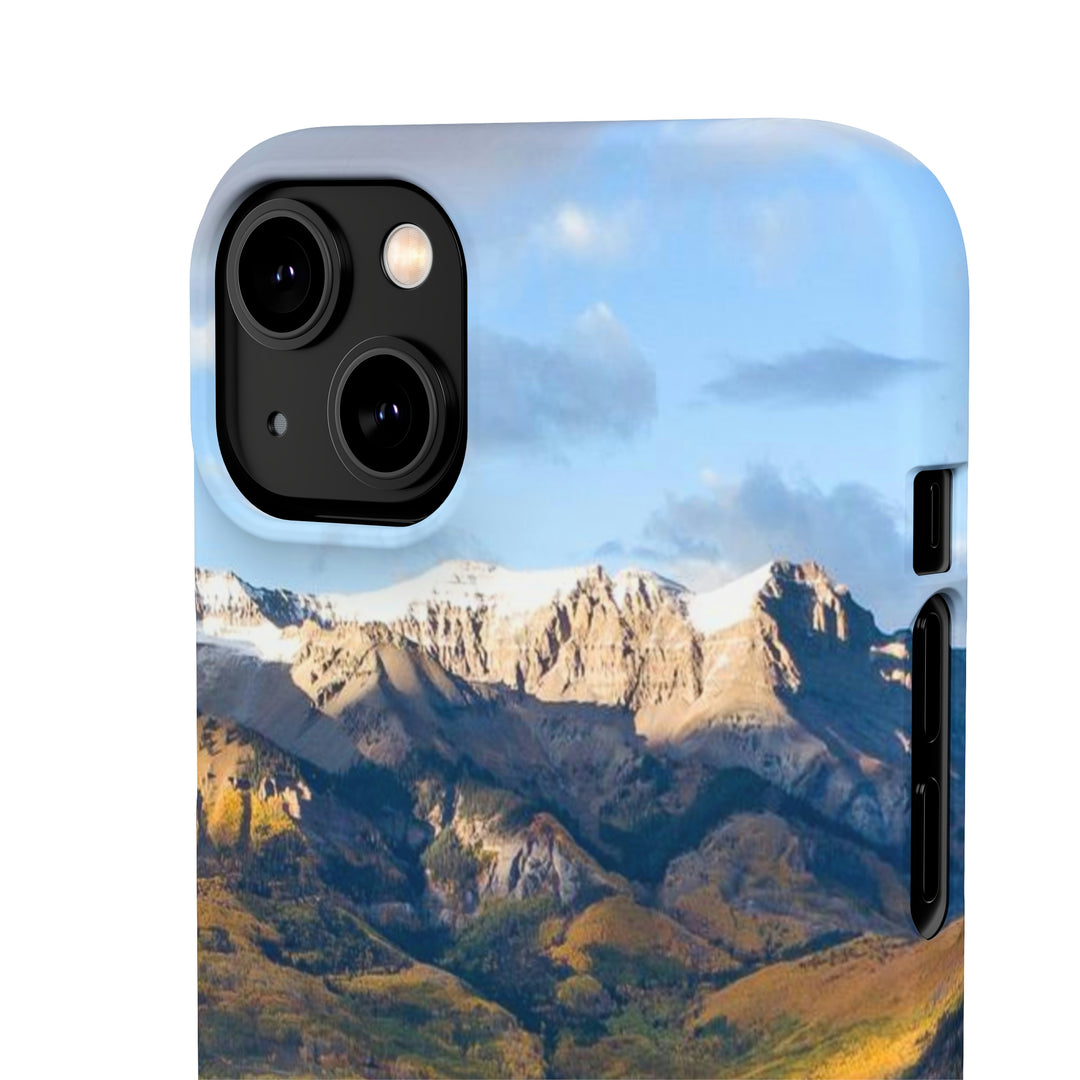 Glowing Mountainside - Phone Case