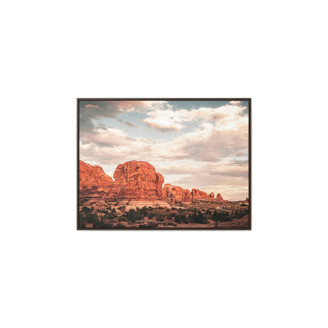 A Desert Sunset - Canvas with Frame