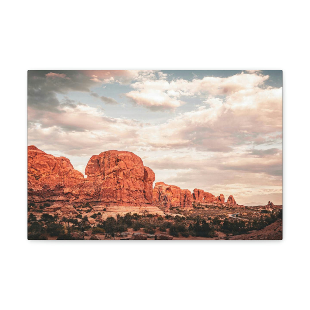 A Desert Sunset - Canvas