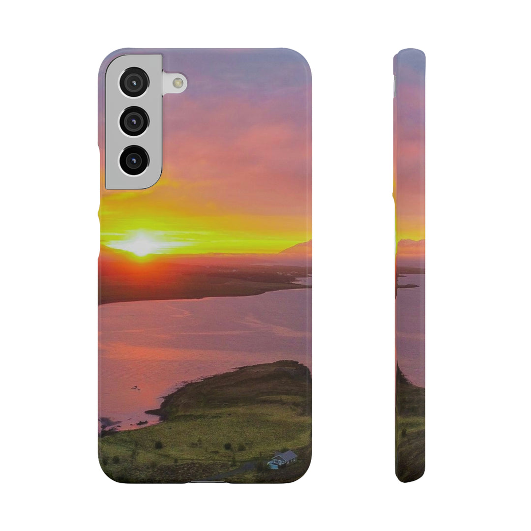 Sunset Over the Fjord Part 1 - Phone Case