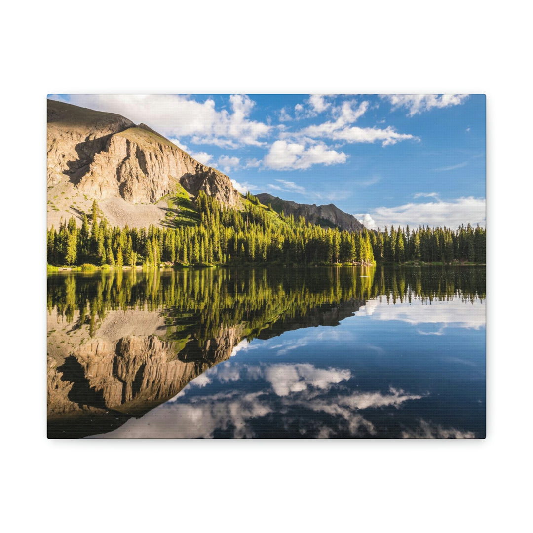 Mountain Scene Reflected - Canvas