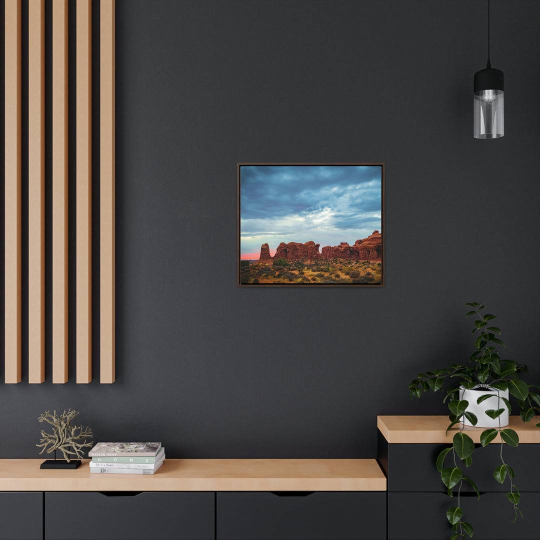 Arches at Sunset - Canvas with Frame