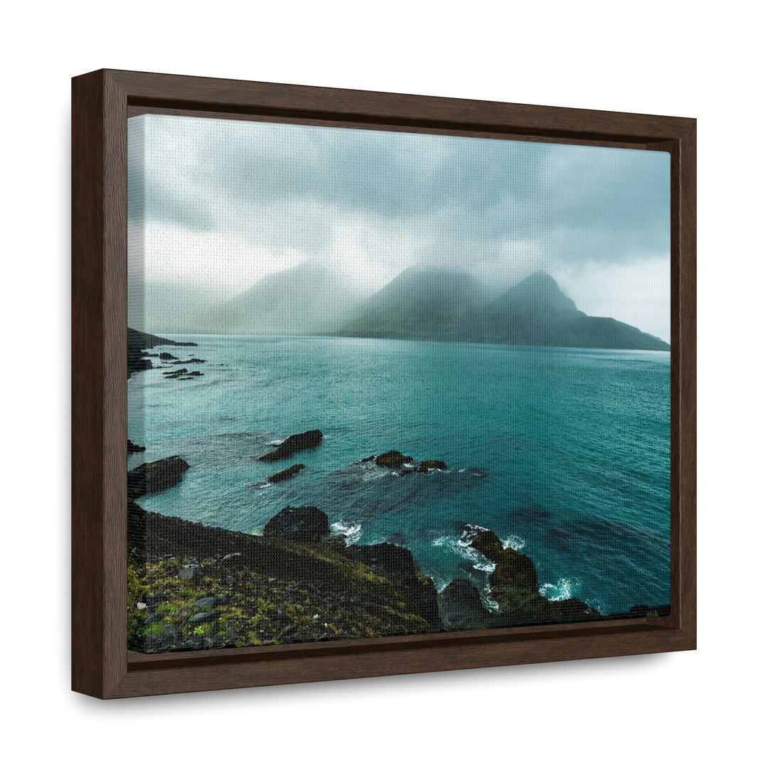 Mystical Mountain View - Canvas with Frame