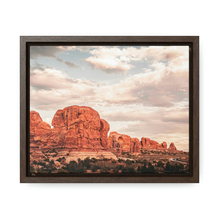 A Desert Sunset - Canvas with Frame