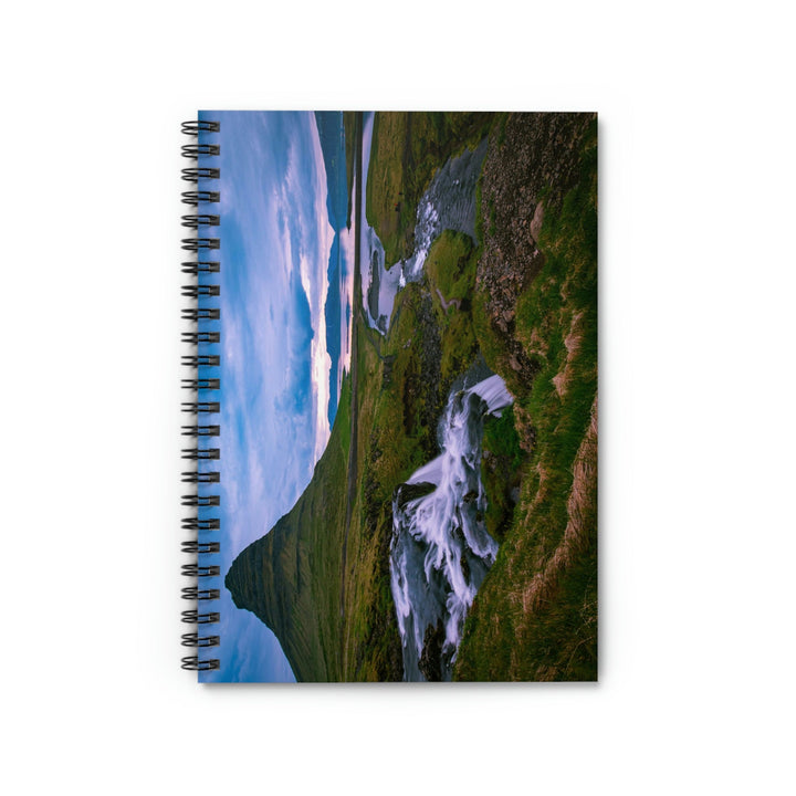 An Icelandic Sunset - Spiral Ruled Line Notebook - Visiting This World