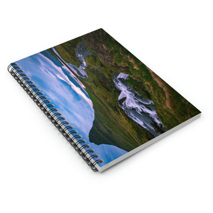 An Icelandic Sunset - Spiral Ruled Line Notebook - Visiting This World