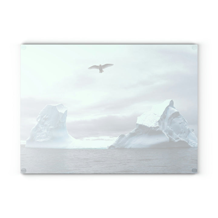 Antarctic Flight - Glass Cutting Board - Visiting This World