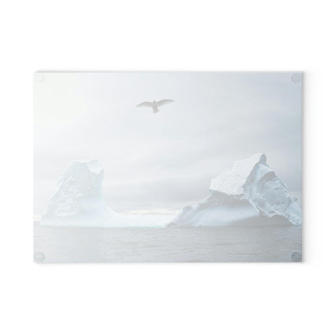 Antarctic Flight - Glass Cutting Board - Visiting This World