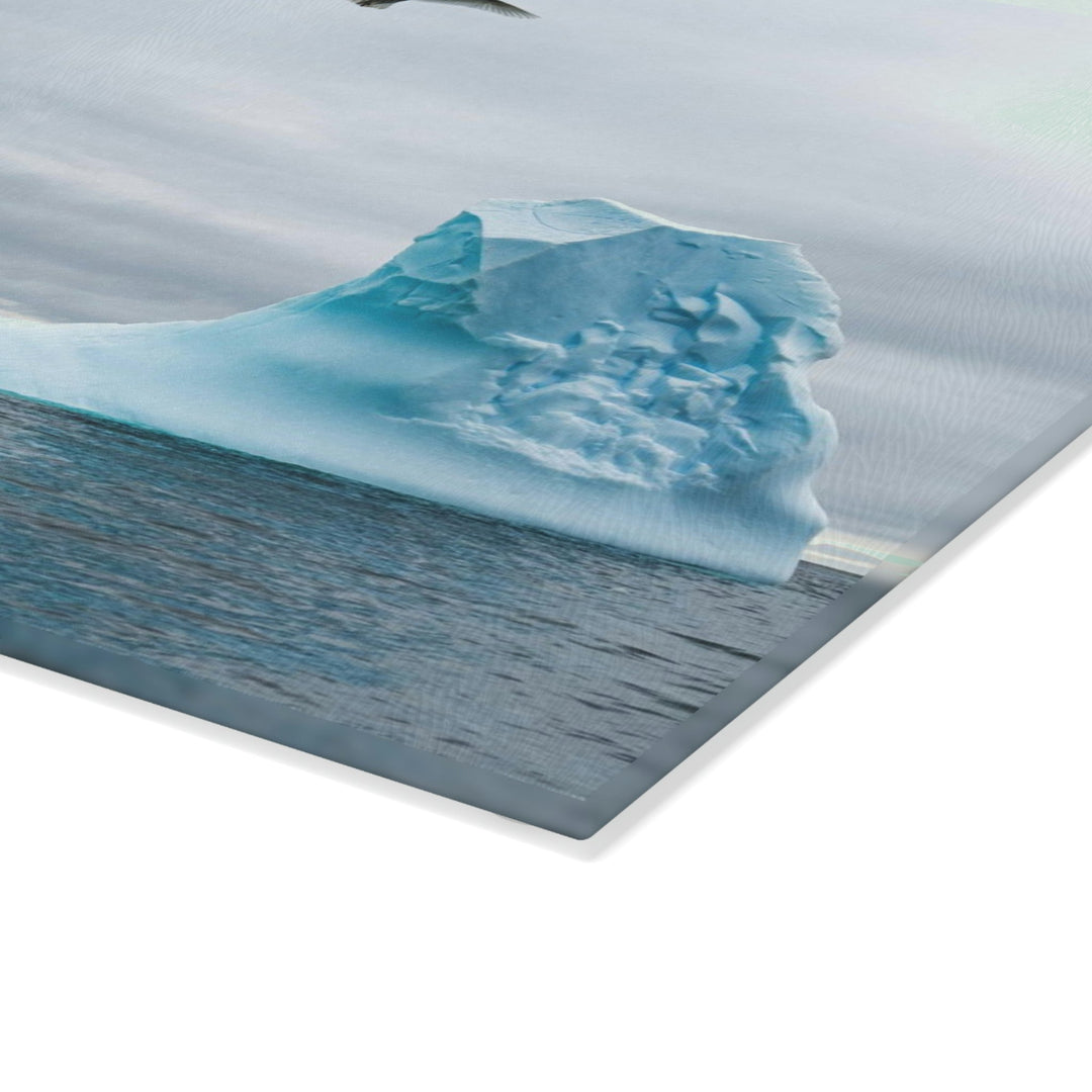 Antarctic Flight - Glass Cutting Board - Visiting This World