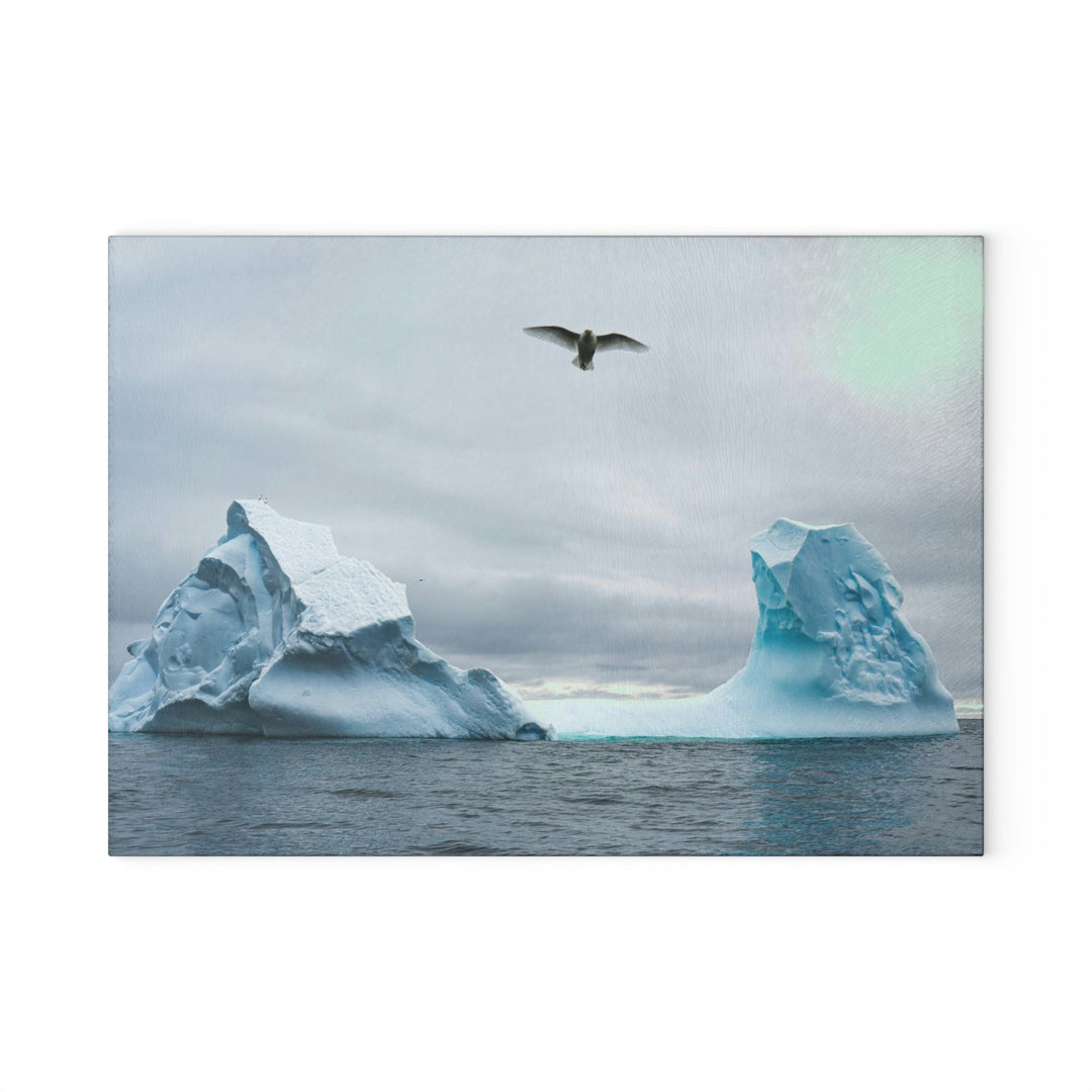 Antarctic Flight - Glass Cutting Board - Visiting This World