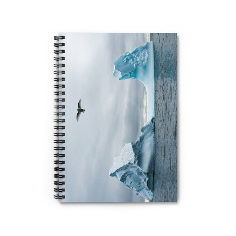 Antarctic Flight - Spiral Ruled Line Notebook - Visiting This World