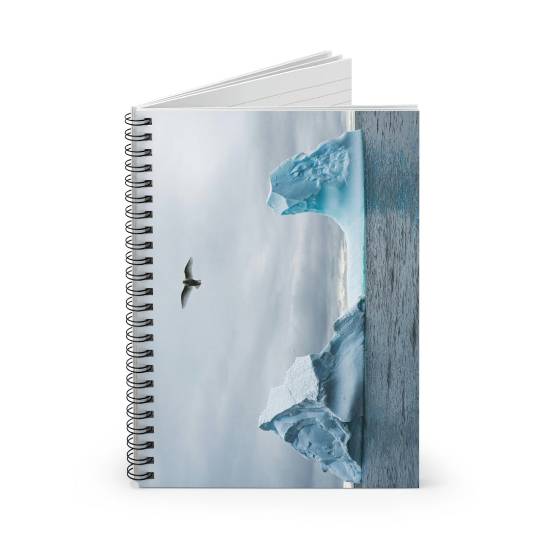 Antarctic Flight - Spiral Ruled Line Notebook - Visiting This World