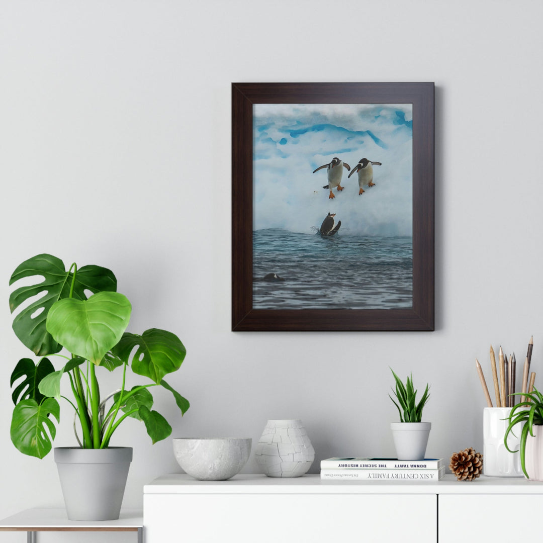 Anticipating the Jump - Framed Print - Visiting This World