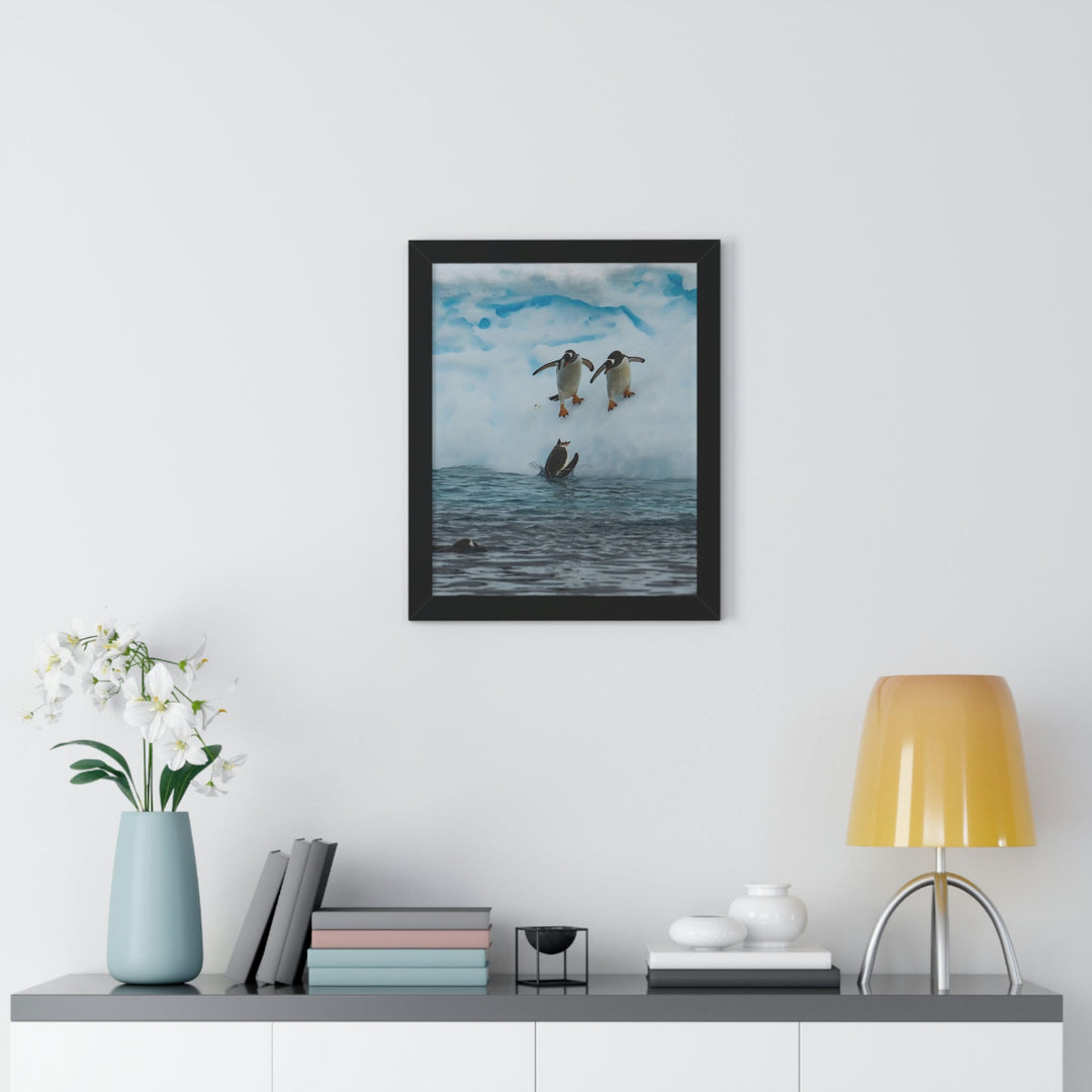 Anticipating the Jump - Framed Print - Visiting This World