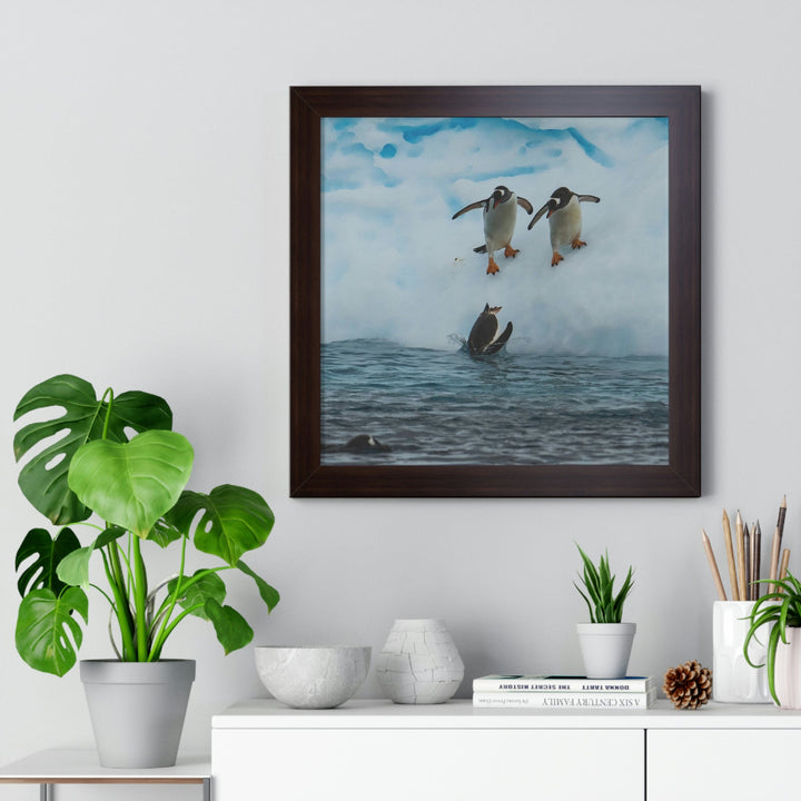 Anticipating the Jump - Framed Print - Visiting This World