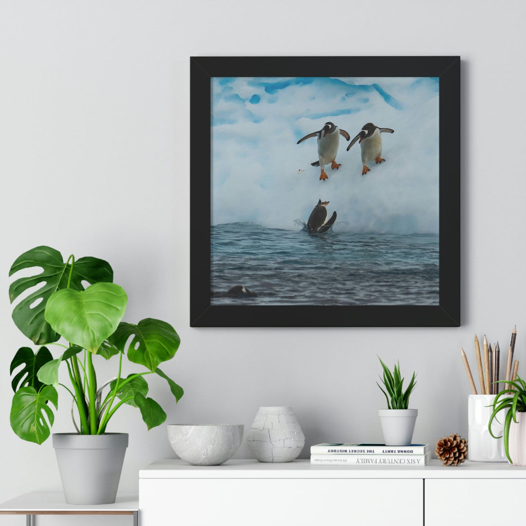 Anticipating the Jump - Framed Print - Visiting This World