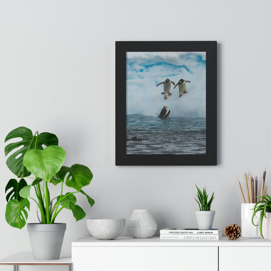 Anticipating the Jump - Framed Print - Visiting This World