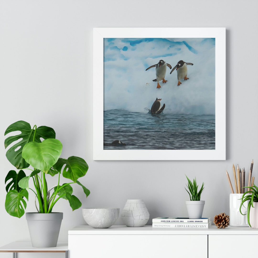 Anticipating the Jump - Framed Print - Visiting This World