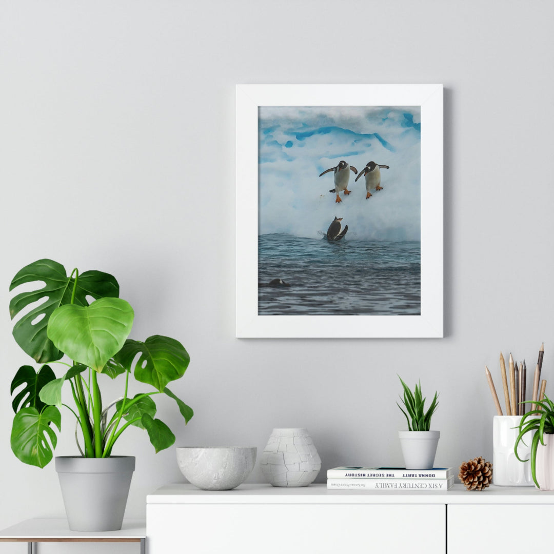 Anticipating the Jump - Framed Print - Visiting This World