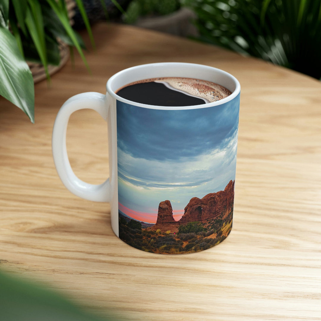 Arches at Sunset - Ceramic Mug 11oz - Visiting This World