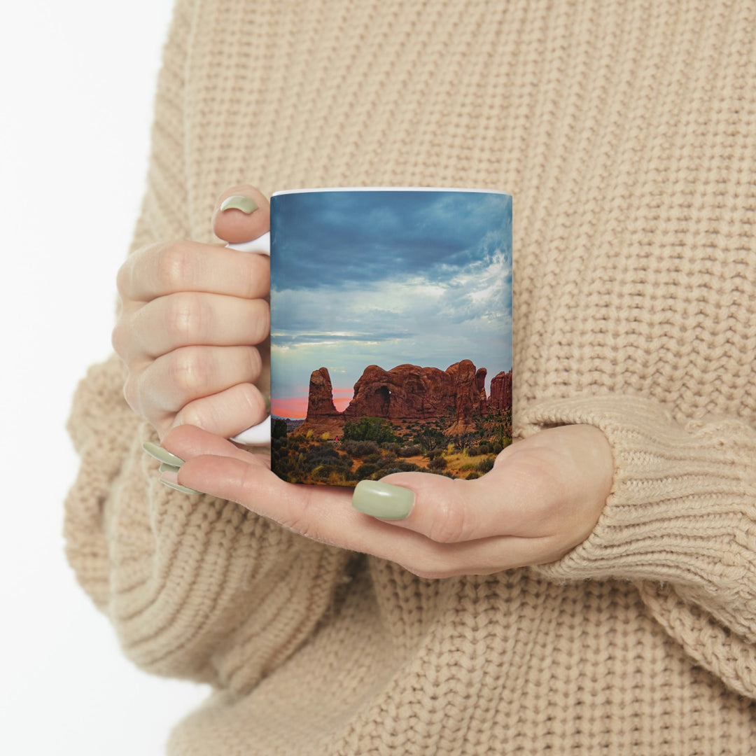 Arches at Sunset - Ceramic Mug 11oz - Visiting This World