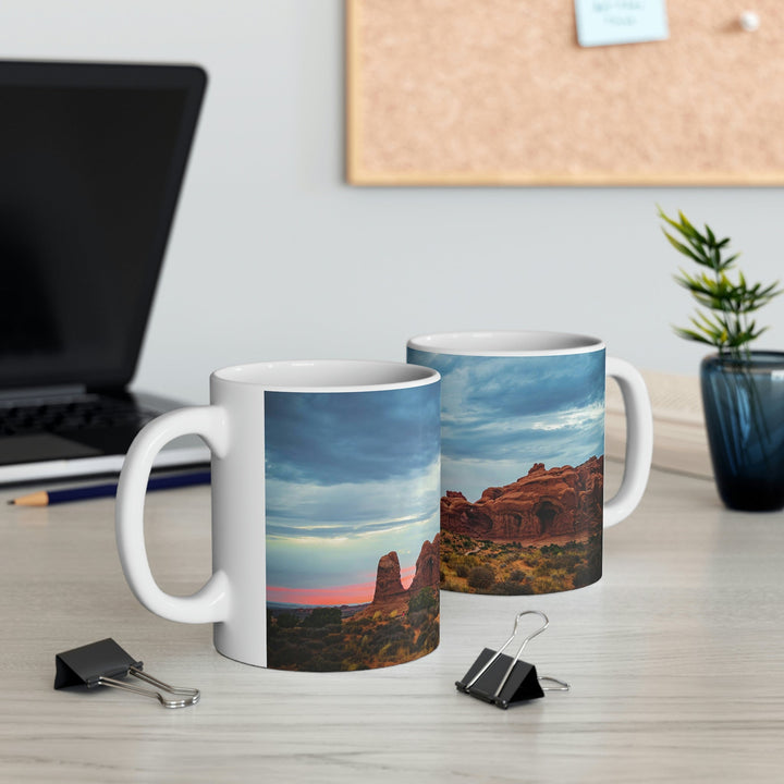 Arches at Sunset - Ceramic Mug 11oz - Visiting This World