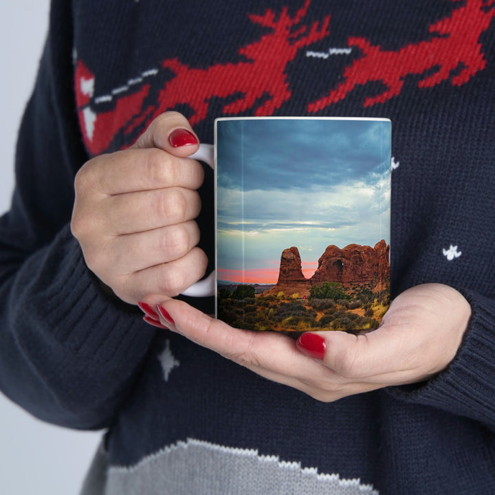 Arches at Sunset - Ceramic Mug 11oz - Visiting This World