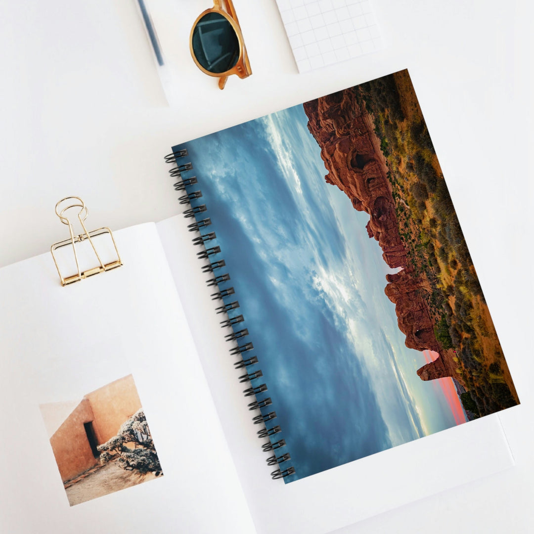 Arches at Sunset - Spiral Ruled Line Notebook - Visiting This World