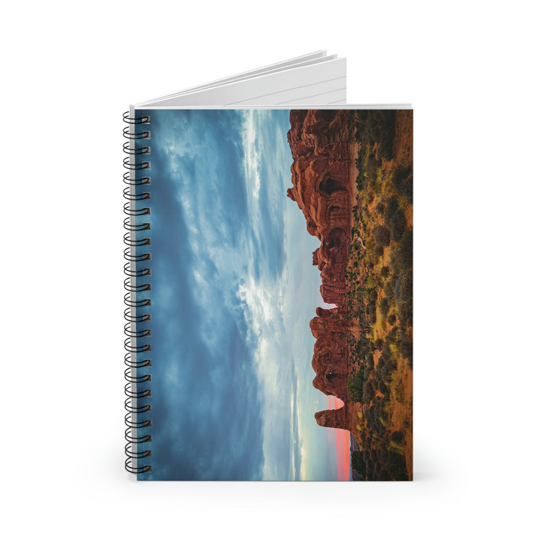 Arches at Sunset - Spiral Ruled Line Notebook - Visiting This World