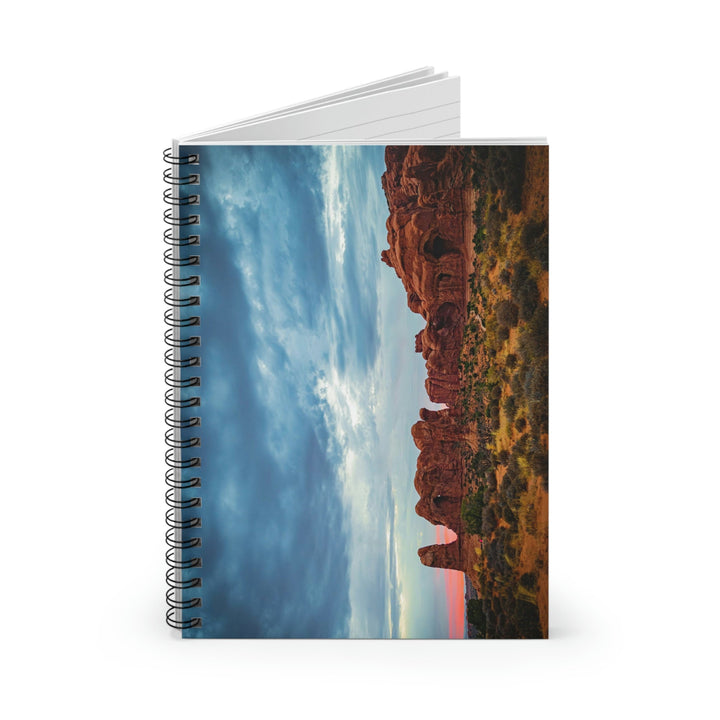 Arches at Sunset - Spiral Ruled Line Notebook - Visiting This World