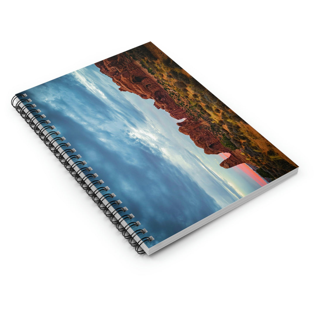 Arches at Sunset - Spiral Ruled Line Notebook - Visiting This World