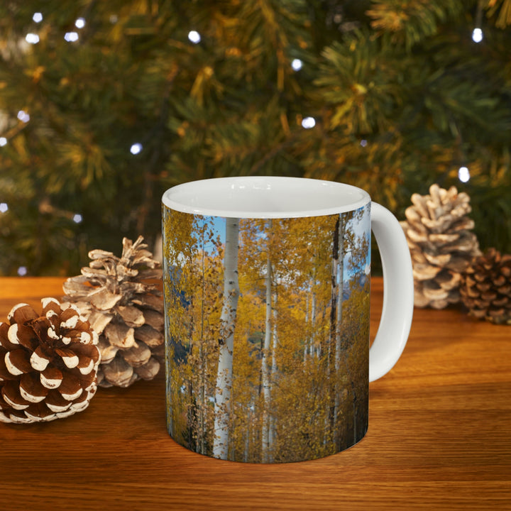 Aspens Changing - Ceramic Mug 11oz - Visiting This World